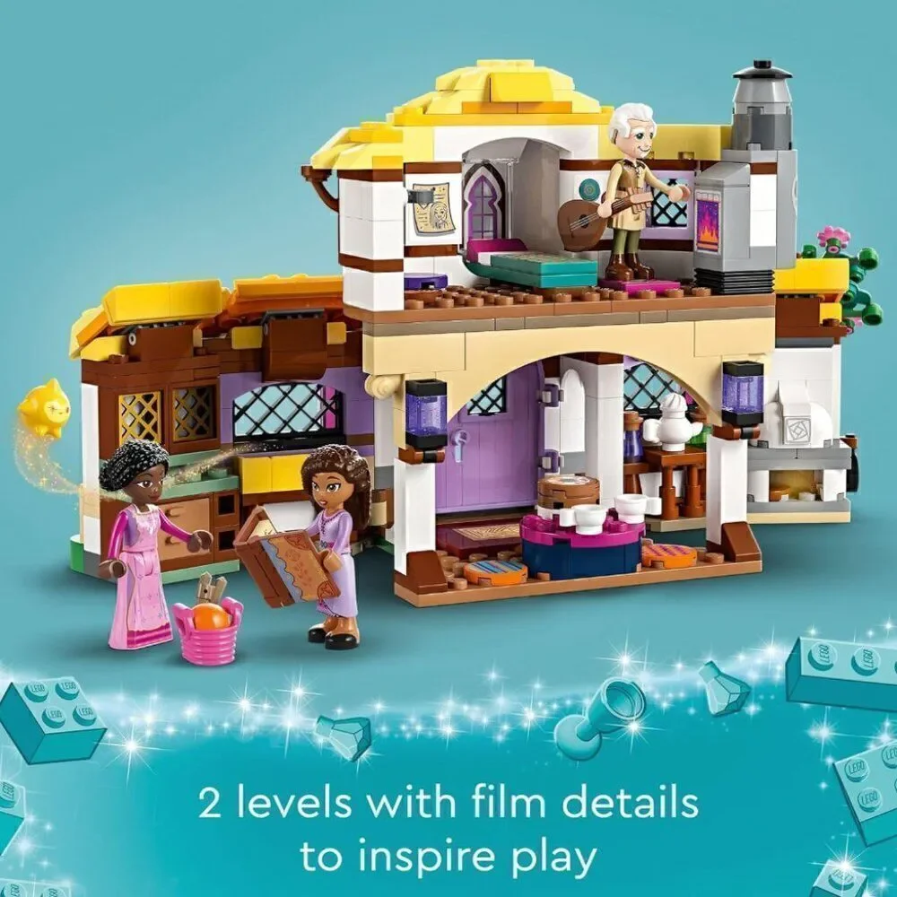 LEGO Disney Wish: Asha’s Cottage 43231 Building Toy Set, A Cottage for Role-Play